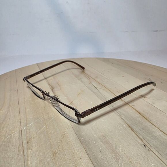 Ray-Ban RB 6103 2511 Rectangle Brown Eyeglasses Frame 51-17-140 Frames Only - Picture 2 of 8